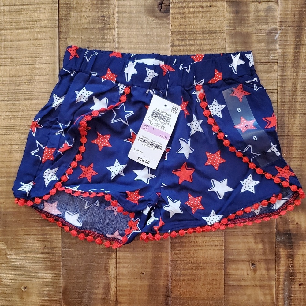 New America shorts - girls shorts size 6